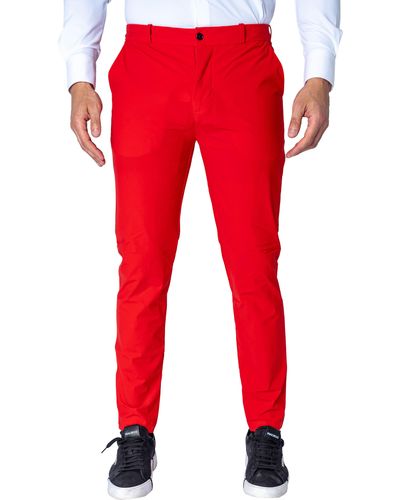 Maceoo Slim Fit Pants - Red