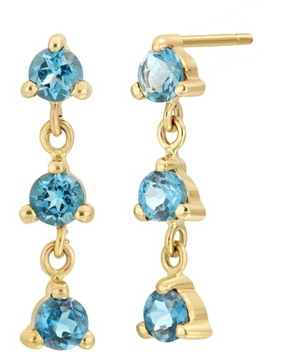 Bony Levy Semiprecious Stones Drop Earrings - Blue