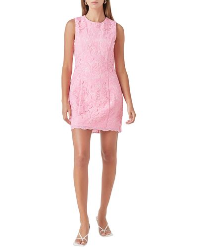 Endless Rose Sequin Lace Minidress - Pink