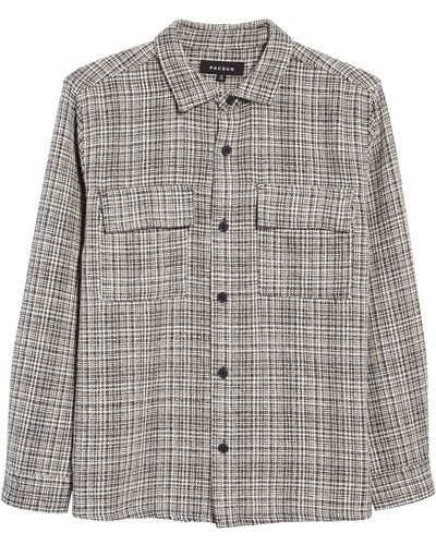 PacSun Tweed Overshirt - Gray