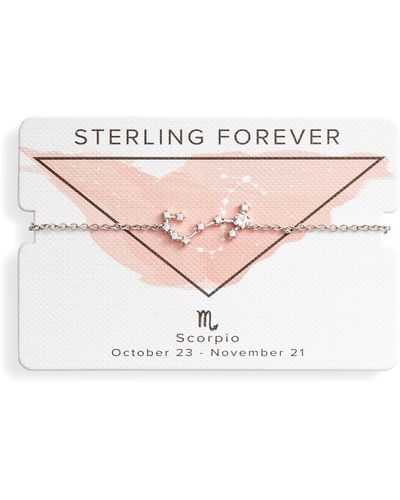 Sterling Forever Zodiac Bracelet - Pink