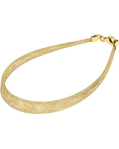 Bony Levy Keira 14k Gold Mesh Bracelet - White