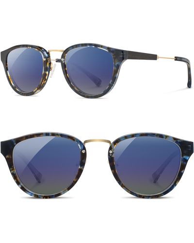 Shwood 'ainsworth' 49mm Polarized Sunglasses - Blue