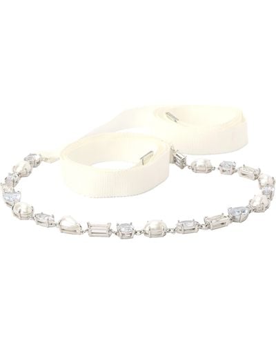 Kate Spade Imitation Pearl Bridal Belt - White