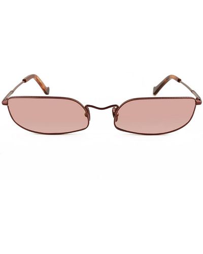 Grey Ant Fait 62mm Rectangle Sunglasses - Pink