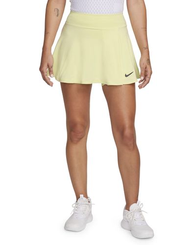 Nike Court Dri-fit Victory Flouncy Skirt - Yellow