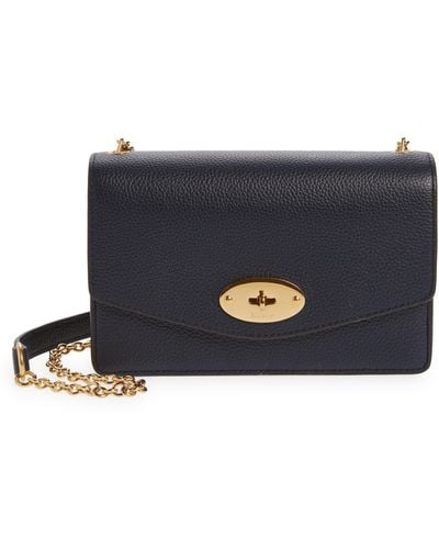 Mulberry Small Darley Leather Clutch - Blue