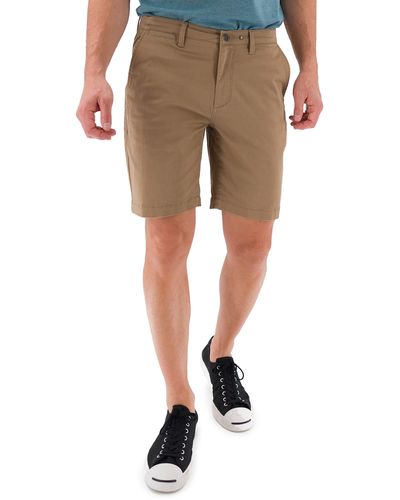 DEVIL-DOG DUNGAREES 9-inch Performance Stretch Chino Shorts - Natural