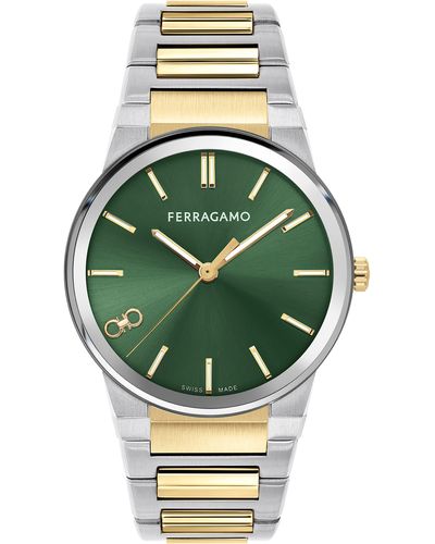 Ferragamo Infinity Sapphire Bracelet Watch - Green