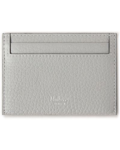 Mulberry Leather Card Case - Gray