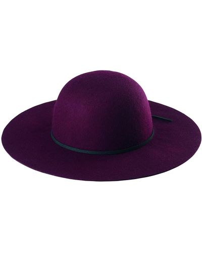San Diego Hat Felted Wool Floppy Hat - Purple