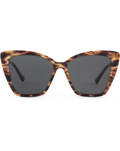 DIFF Becky Ii 57mm Polarized Cat Eye Sunglasses - Gray