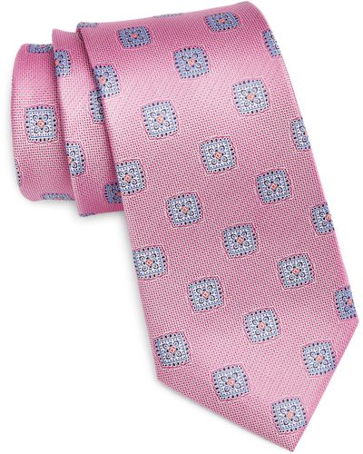 Nordstrom Medallion Silk Tie - Pink