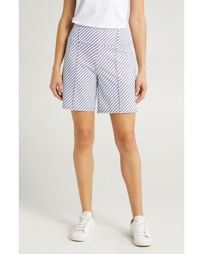 KINONA Stripe Golf Shorts - Blue