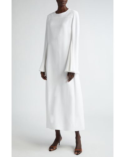 Giambattista Valli Long Sleeve Maxi Dress - White