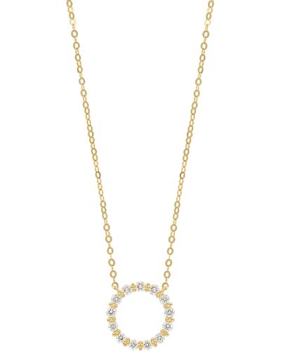 Bony Levy Mykonos Diamond Circle Pendant Necklace - Metallic