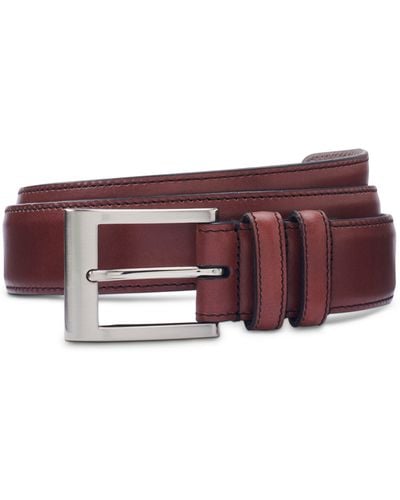 Allen Edmonds Basic Wide Leather Belt - Purple