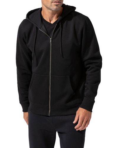 Threads For Thought Organic Cotton Blend Zip Hoodie - Black