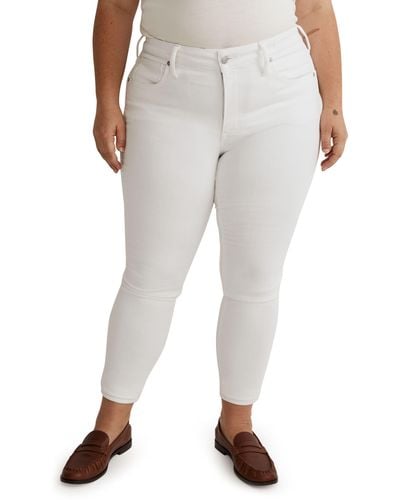 Madewell 9-inch Mid-rise Skinny Crop Jeans - White