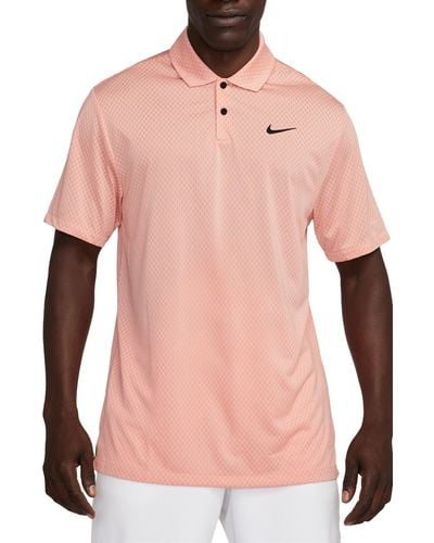 Nike Dri-fit Jacquard Golf Polo - Pink
