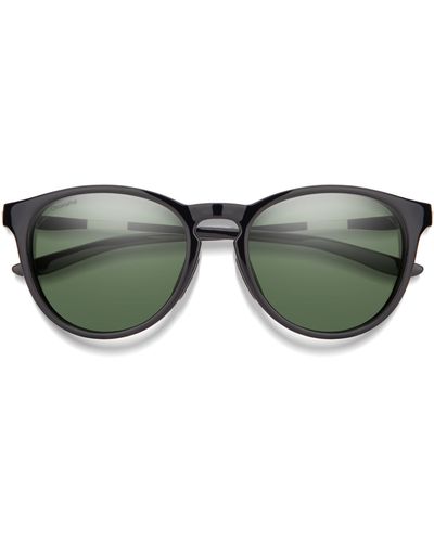 Smith Wander 55mm Chromapoptm Polarized Round Sunglasses - Green