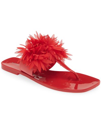 Jeffrey Campbell Pollinate T-strap Sandal - Red