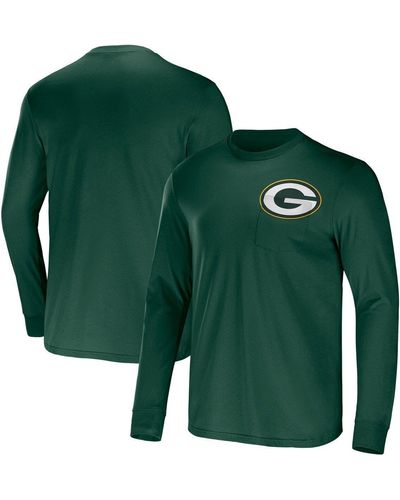 NFL X DARIUS RUCKER Collection By Fanatics Bay Packers Team Long Sleeve Pocket T-shirt At Nordstrom - Green
