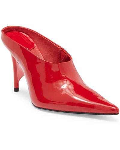 Jeffrey Campbell Vader Pointed Toe Mule - Red