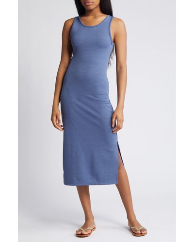 Roxy Good Keepsake Cutout Midi Dress - Blue