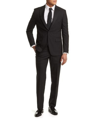 Peter Millar Tailored Fit Wool Tuxedo - Black