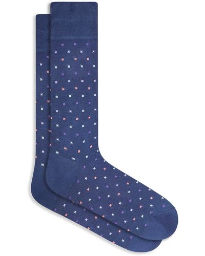 Bugatchi X-dot Dress Socks - Blue