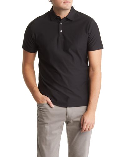 Robert Barakett Hickman Short Sleeve Polo Shirt - Black