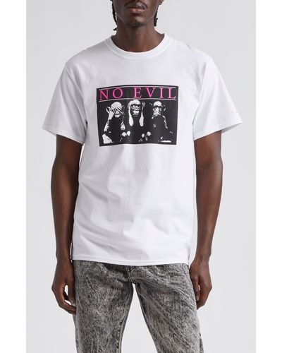 Noah No Evil Graphic T-shirt - White
