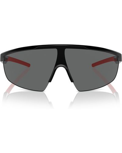 Scuderia Ferrari 140mm Shield Sunglasses - Black
