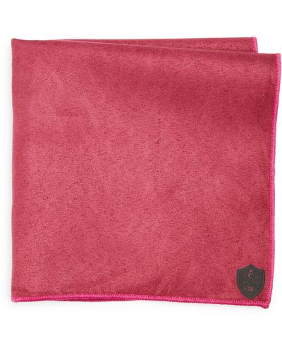 CLIFTON WILSON Cotton Pocket Square - Pink
