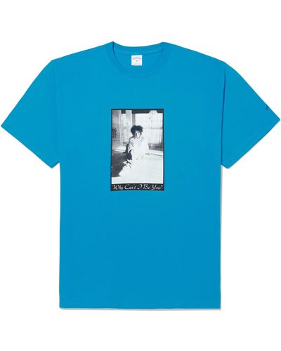 Noah X The Cure 'why Can't I Be You' Cotton Graphic T-shirt - Blue