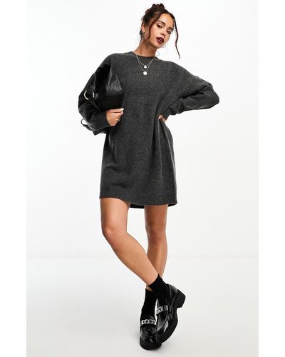 ASOS Long Sleeve Sweater Dress - Black