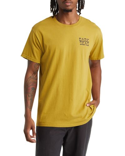 Dark Seas Coastal Rancher Graphic T-shirt - Yellow