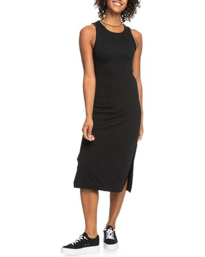 Roxy Good Keepsake Cutout Midi Dress - Black
