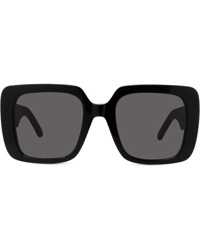 Dior Wil S3u 55mm Geometric Sunglasses - Black