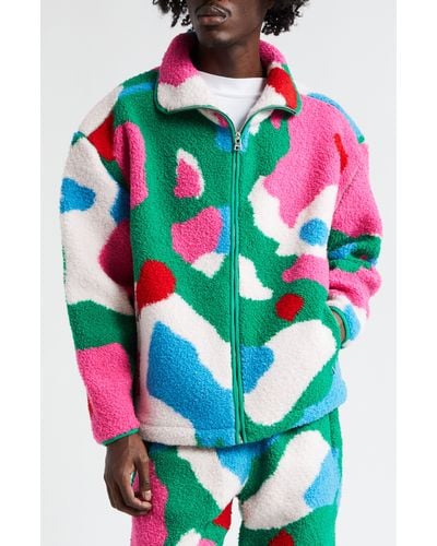 JW Anderson Multicolor Graphic Fleece Jacket
