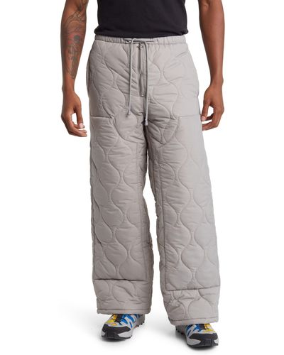 Tombogo Quilted Double Knee Pants - Gray