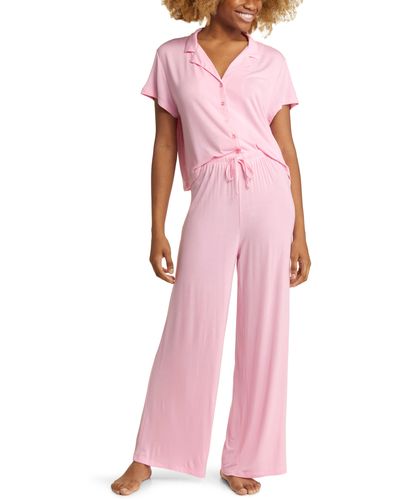 BP. All Night Stripe Pajamas - Pink