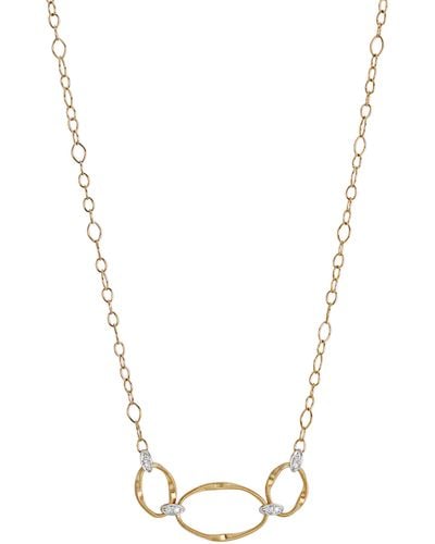 Marco Bicego Marrakech Onde 18k Yellow Gold & Diamond Half Collar Necklace - Metallic