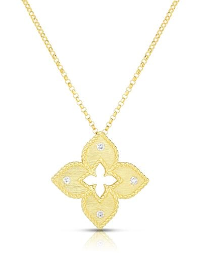 Roberto Coin Venetian Princess Diamond Pendant Necklace - Metallic