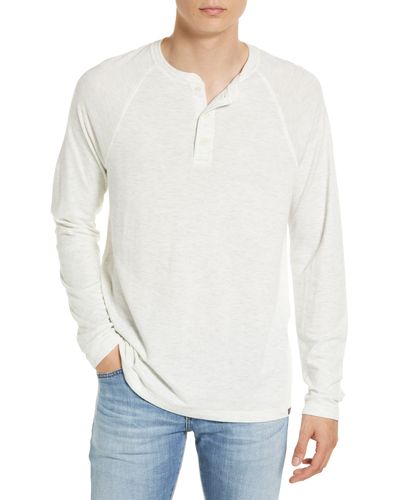 Faherty Cloud Henley - White