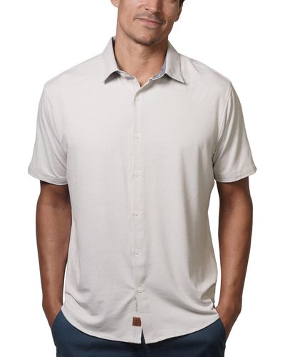 Fundamental Coast Seaside Short Sleeve Button-up Shirt - White
