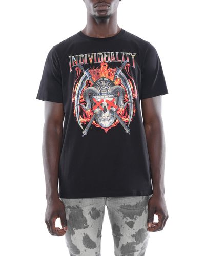 Cult Of Individuality Don't Fear The Reaper Cotton Graphic Tee - Gray