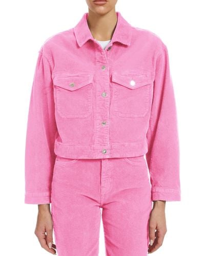 Mavi Maren Corduroy Trucker Jacket - Pink
