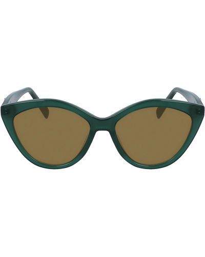 Longchamp 56mm Cat Eye Sunglasses - Green